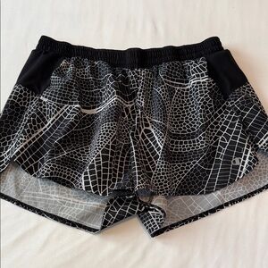 Champion Black and White Patterned Athletic Shorts